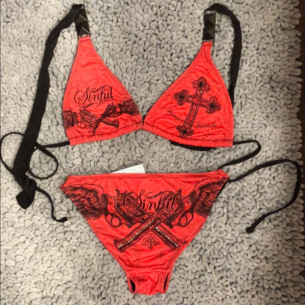 NWT sinful by affliction bikini